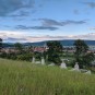 nach Sonnenuntergang im verlassenen Friedhof von Homorod