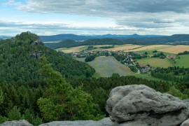 Blick vom Gohrisch weit ins Land