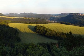 Blick vom Bärenstein am Abend